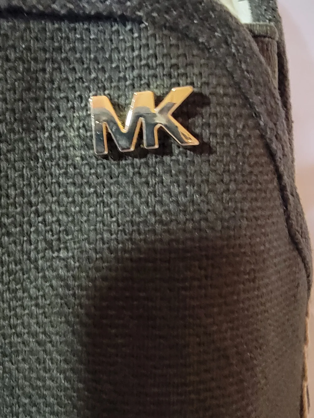 Michael Kors Olive Green Canvas Slip-On Espadrilles with Gold MK Logo - Picture 2 of 6